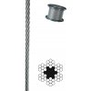 Penar Oceľové lano DIN 3055 spletenie 6x7+FC 8mm Zn 6X7ZN08