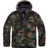 Brandit flísová bunda s kapucňou Teddyfleece Worker, woodland - 6XL