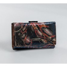 Lorenti dámska kožená peňaženka so zabezpečením RFID Florencia bordová univerzálna čierna