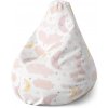 Sablio Sedací vak Pear Mesiačiky a obláčiky - 140 x 100 x 25 cm