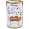 All Animals DOG losos mletý s ryžou konzerva 400g