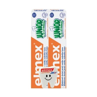 Elmex Junior 6-12 Years zubná pasta pre deti 2 x 75 ml