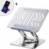 MG Laptop Stand V2 stojan na notebook + stojan na mobil, strieborný (WRS-CPY84SS)