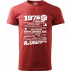 1976 v kocke - Klasické pánske tričko vyššej gramáže - S ( Bordová )