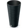 Prosperplast Kvetináč FUSU III antracitový, 30 cm