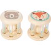 Small foot by Legler Malá detská pastelová hrkálka s guličkami sada 2 ks