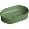 Omnires Ovo M+ umývadlo na dosku oválne zelené 55x36 cm OVOUNOL