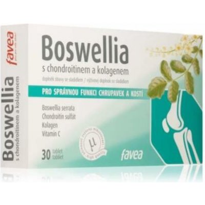FAVEA Boswellia s chondroitínom a kolagénom 30 tabliet