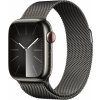 Chytré hodinky Apple Watch Series 9 41mm Cellular Grafitovo šedý nerez s grafitovo šedým milánskym ťahom (MRJA3QC/A)