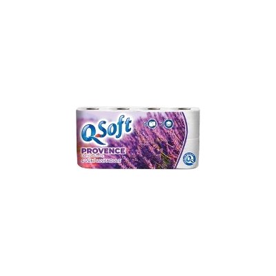 Q Soft toaletný papier s vôňou levandule 3-vrstvový 8 ks