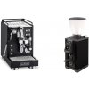 La Pavoni Mini Cellini, black + Stone Espresso Pebble, black