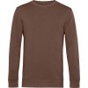 B&C Inspire Crew Neck pánska mikina hnedá mocha