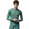 ALÉ Cycling Clothing Alé PRAGMA Color Block LS #25, Moss green Veľkosť: L Tenký dres s dlhými rukávmi do letných dní