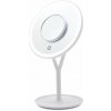 Bezdoteku LED kozmetické make-up zrkadlo Ypsilon okrúhle nabíjacie bielej