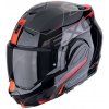 Helma na motorku SCORPION EXO-TECH EVO TRAVELLER čierno/červená Veľkosť: M