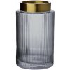 Mondex Sklenená váza Serenite 14x25 cm šedá