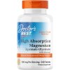 Doctor's Best Magnesium Lysinate Glycinate, Horčík, 100 mg, 240 tabliet