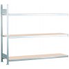 Regál široký SCHULTE, police z drevotriesky š 2500 mm, prídavné pole, 3 úrovne, 2506x436x2000 mm