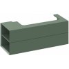 Ravak SD Lite 120 L skrinka pod umývadlo 120x45x43cm,2 zásuvky,2 bočné poličky,Grey Green X000001882