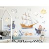 Nálepka na stenu morské lode Veľkosť nálepiek: GIANT