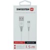 Swissten 71504300 USB/Micro USB, 1,5m, bílý