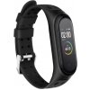 Xiaomi Mi Band 5/6 náhradný náramok - Jemný silikón Farba: Čierna MBSCZ-JS5CER