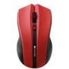 Canyon CNE-CMSW05R, Wireless optická myš USB, 800/1200/1600 dpi, 4 tlač, červená