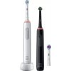 Oral-B Pro 3 3900 Duo ružová / Elektrická zubná kefka / oscilačné / 3 režimy / časovač (Pro 3 3900 Duo Black/Pink)