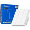 Inteligentný nástenný vypínač SONOFF SwitchMan M5 Wi-Fi / Matter, 3-tlačitkový, rámčeková verzia, biely (M5-3C-80W)