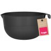 MISKA KUCHYNSKÁ MISA PLASTOVÁ NA POTRAVINY S VÝLEVKOU A UCHOM 2L ČIERNA