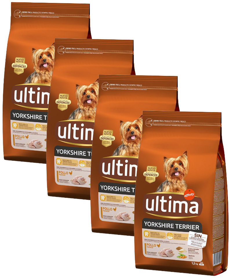 Ultima Yorkshire Terrier Adult Chicken 4 x 1,5 kg