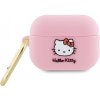 Hello Kitty Silicone 3D Kitty Head puzdro pre Apple AirPods 3 – ružové KF2345695