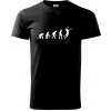 Evolúcia volejbal smeč - Tričko extra veľké (5-8XL) - 5XL ( Čierna )