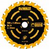 DeWALT Pílový kotúč EXTREME (pre AKU píly), 165 x 20 mm, 24 zubov DT10624