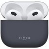 Ultratenké silikónové púzdro FIXED Silky pre Apple Airpods 3, modré