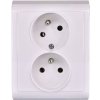 Tesla Stropkov Zásuvka dvojitá PRAKTIK 4FN15088.901, biela