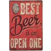 Ceduľa Best Beer Open One 40 x 30 cm Plechová tabuľa