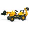 Šlapací traktor JCB s prednou aj zadnou lyžicou Rolly Toys 812004