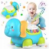 UTEKAJÚCA PLAZIVÁ SLONOVÁ INTERAKTÍVNA LED HUDOBNÁ HRAČKA PRE DIEŤA