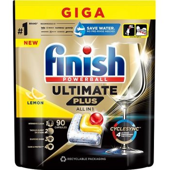 Finish Ultimate Plus All in 1 Lemon Tablety do umývačky riadu 90 ks