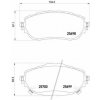 Sada brzdových platničiek kotúčovej brzdy BREMBO P 83 150