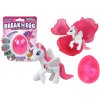 LEAN TOYS Kúzelné vajíčko praskajúce Jednorožec – ružové, 6cm