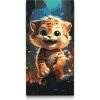 Vymalujsisam.sk Maľovanie podľa čísiel - Happy tiger Veľkosť: 40x80cm, Rám: Bez rámu, iba zrolované plátno