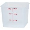 Cambro Transparentná polypropylénová nádoba na potraviny CamSquare, Cambro, 5,7 l, 5,7 L, Priehľadná, 215x215x(H)185mm