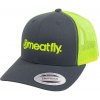Meatfly MF Logo Trucker Charcoal/Neon Green one size