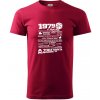 1979 v kocke - Klasické pánske tričko vyššej gramáže - 2XL ( Marlboro červená )