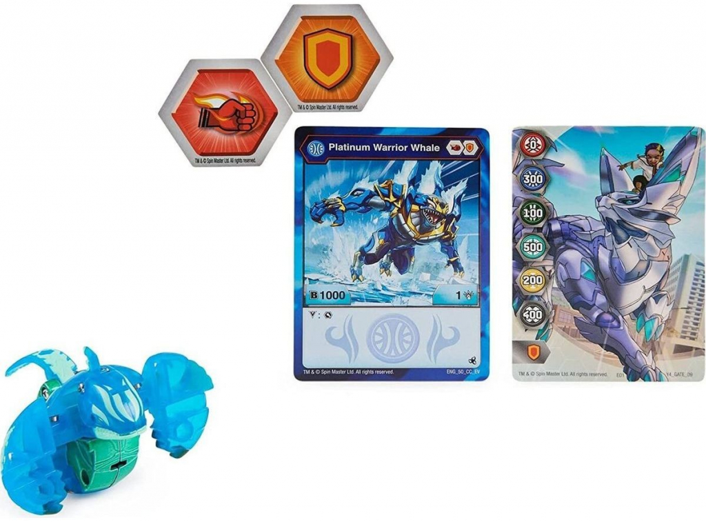 Bakugan True Metal S4 Warrior Whale