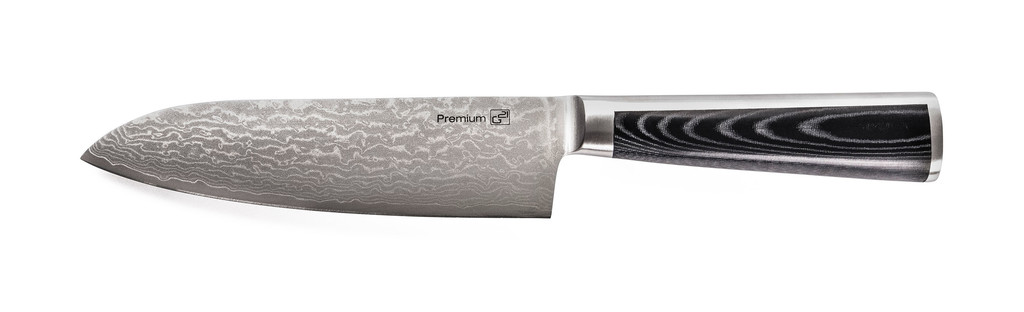 G21 Damascus Premium nôž Santoku 17 cm