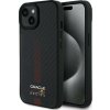 Pevný kryt Red Bull RBHMP15S24CFGSMK iPhone 15 6.1 černý/černý Carbon Fiber Power Bar MagSafe