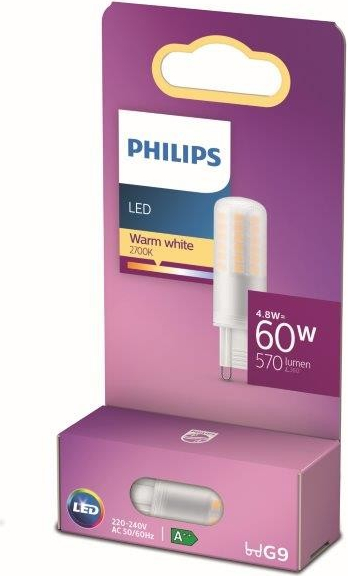 Philips 8718699774073 LED žiarovka Kapsule 1x4,8W G9 570lm 2700K teplá biela